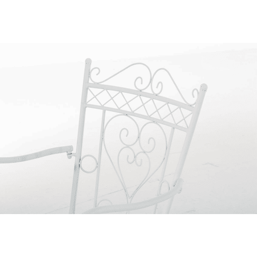 Silla de Exterior Sheela Metal Blanco 60X48X88 cm