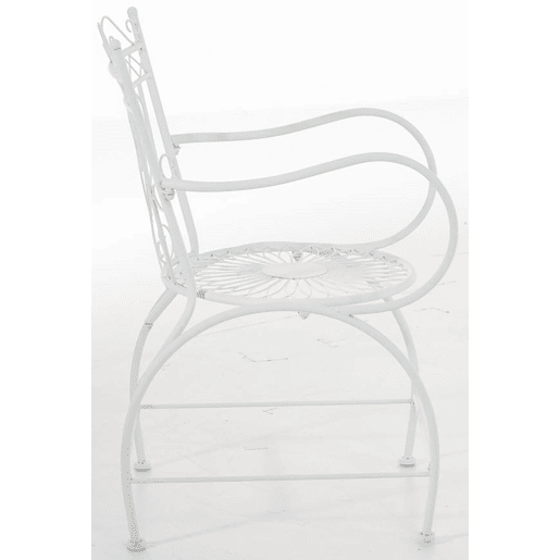 Set de 2 Sillas de jardÃn Sheela Metal Blanco 60X48X88 cm Set de 2 Sillas de jardÃn Sheela Metal Blanco 60X48X88 cm