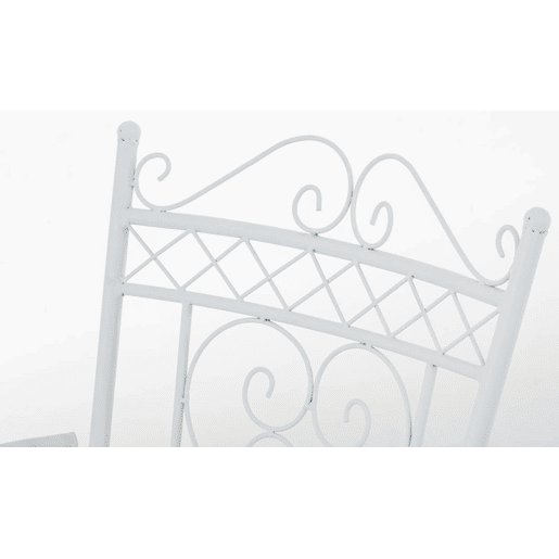 Set de 2 Sillas de jardÃn Sheela Metal Blanco 60X48X88 cm Set de 2 Sillas de jardÃn Sheela Metal Blanco 60X48X88 cm