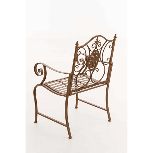 Silla de Exterior Punjab Metal Marrón antiguo 53X62X94 cm