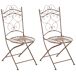 Juego de 2 sillas para jardín Indra plegables Juego de 2 sillas para jardín Indra plegables Blanco