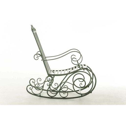 Mecedora Smilla Metal Verde antiguo 90X56X94 cm