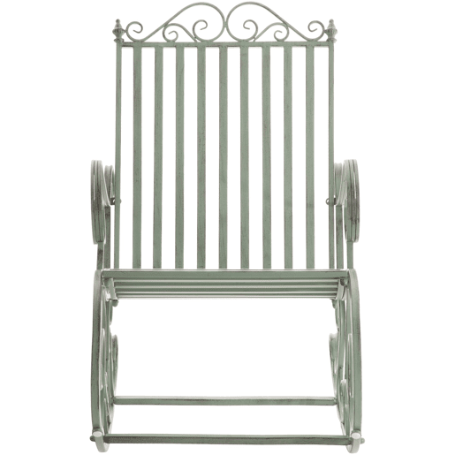Mecedora Smilla Metal Verde antiguo 90X56X94 cm