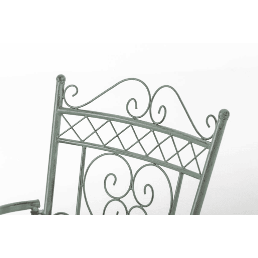 Silla de Exterior Sheela Metal Verde antiguo 60X48X88 cm
