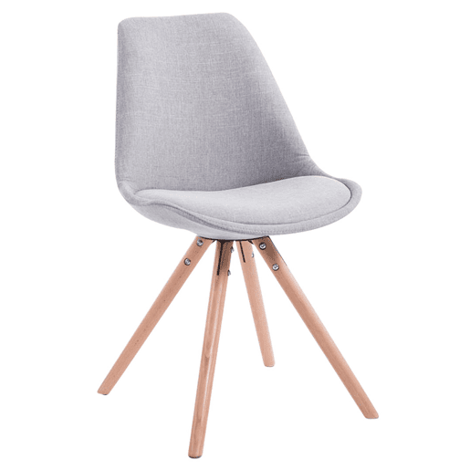 Silla visita Toulouse Rund en Tela Gris 56X48X84 cm