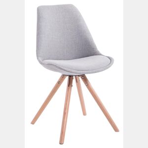 Silla visita Toulouse Rund en Tela Gris 56X48X84 cm