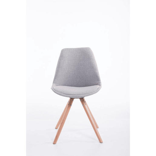 Silla visita Toulouse Rund en Tela Gris 56X48X84 cm