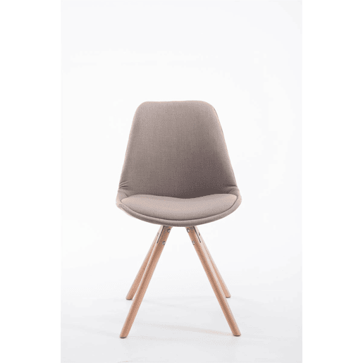 Silla visita Toulouse Rund en Tela Gris topo 56X48X84 cm