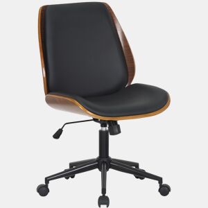 Silla de oficina Mitch Simil cuero (PVC) Nogalnegro 57X49.5X90 cm