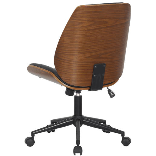 Silla de oficina Mitch Simil cuero (PVC) Nogalnegro 57X49.5X90 cm