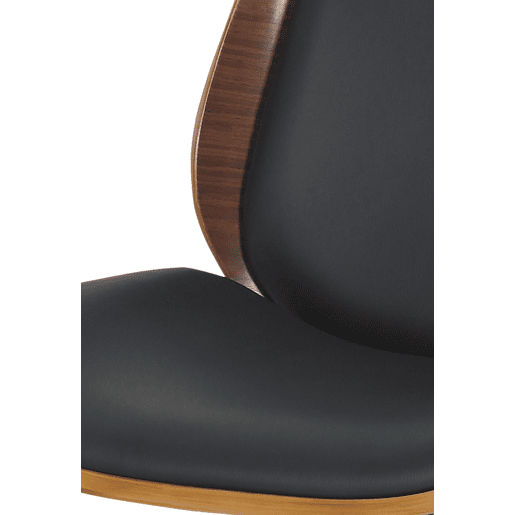 Silla de oficina Mitch Simil cuero (PVC) Nogalnegro 57X49.5X90 cm