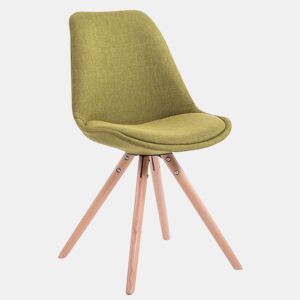 Silla visita Toulouse Rund en Tela Verde 56X48X84 cm