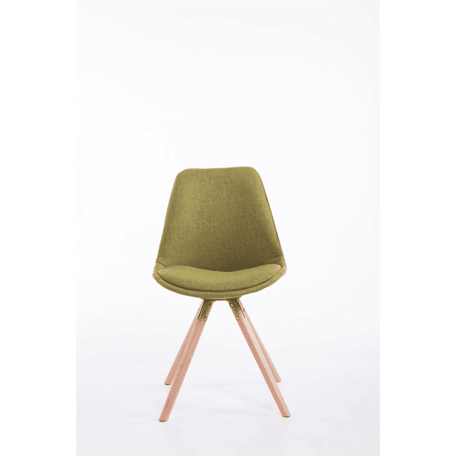 Silla visita Toulouse Rund en Tela Verde 56X48X84 cm