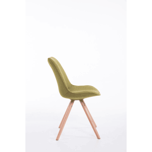Silla visita Toulouse Rund en Tela Verde 56X48X84 cm