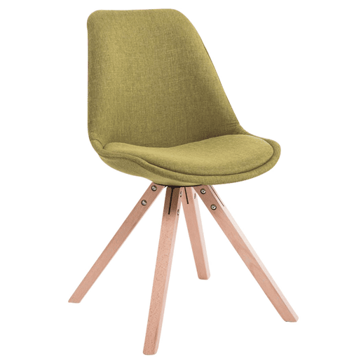 Silla visita Toulouse Square en Tela Verde 56X48X84 cm