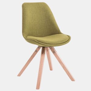 Silla visita Toulouse Square en Tela Verde 56X48X84 cm