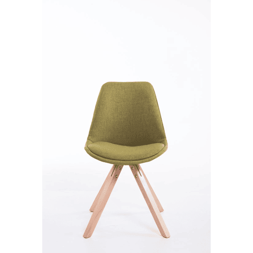 Silla visita Toulouse Square en Tela Verde 56X48X84 cm