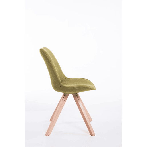 Silla visita Toulouse Square en Tela Verde 56X48X84 cm