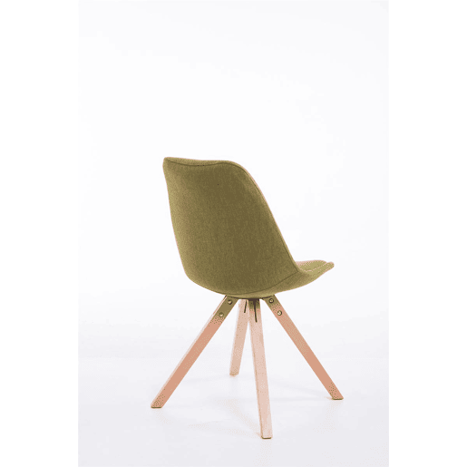 Silla visita Toulouse Square en Tela Verde 56X48X84 cm