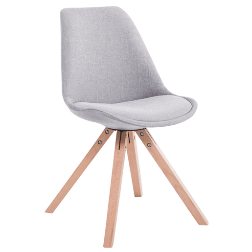 Silla visita Toulouse Square en Tela Gris 56X48X84 cm