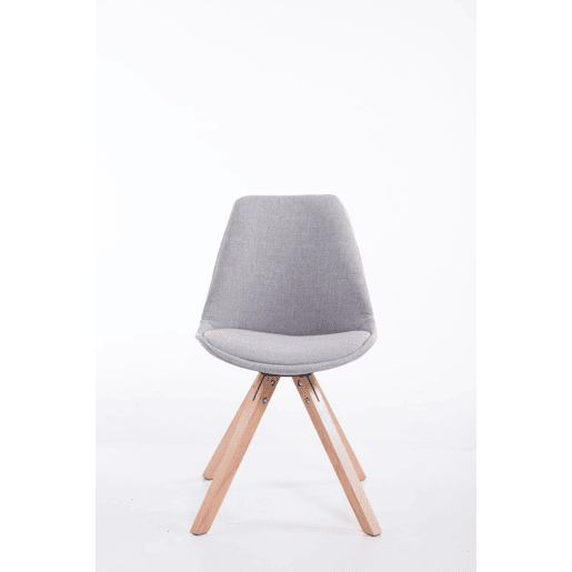 Silla visita Toulouse Square en Tela Gris 56X48X84 cm