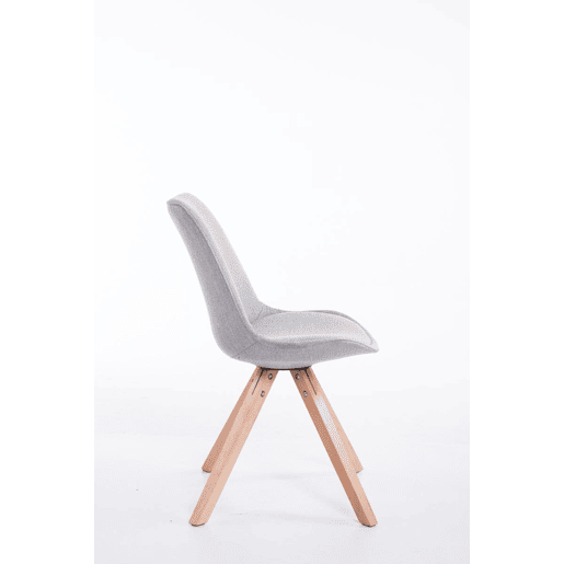 Silla visita Toulouse Square en Tela Gris 56X48X84 cm