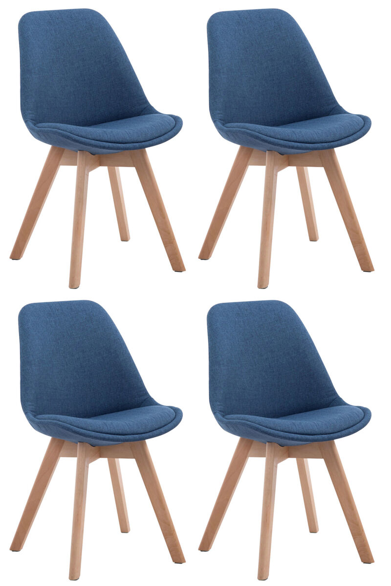 Set de 4 Sillas Borneo para comedor en tela