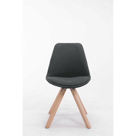 Silla visita Toulouse Square en Tela Gris oscuro 56X48X84 cm
