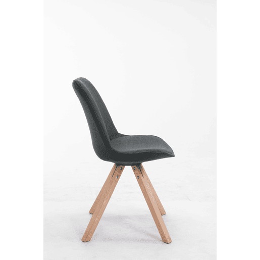 Silla visita Toulouse Square en Tela Gris oscuro 56X48X84 cm