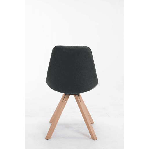 Silla visita Toulouse Square en Tela Gris oscuro 56X48X84 cm