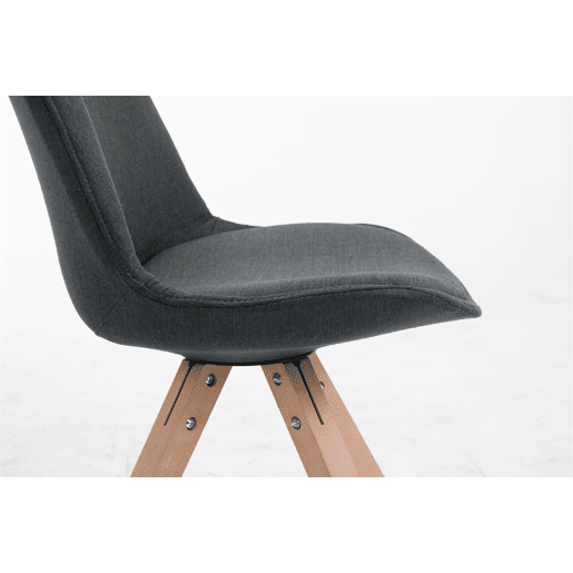 Silla visita Toulouse Square en Tela Gris oscuro 56X48X84 cm
