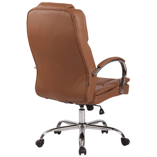Silla De Oficina XXL Xanthos Simil cuero Marrón claro 70X62X115 cm
