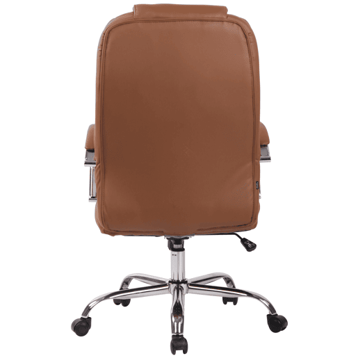 Silla De Oficina XXL Xanthos Simil cuero Marrón claro 70X62X115 cm
