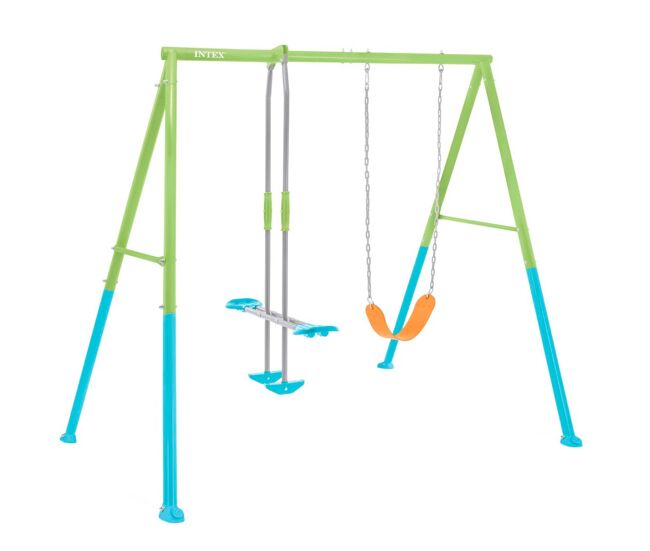 Columpio jardín infantil con balancín intex