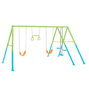 Balanço de jardim duplo com gangorra e trapézio INTEX