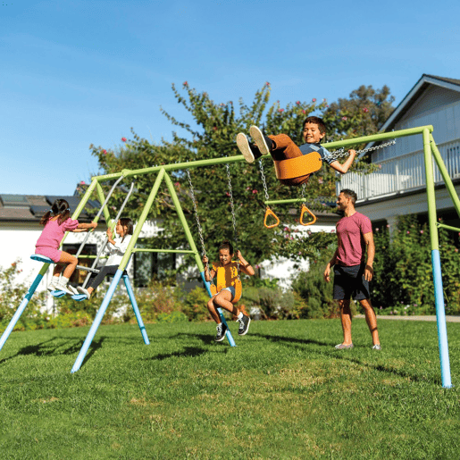 Balanço de jardim duplo com gangorra e trapézio INTEX