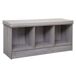 Banco de madera 3 compartimentos conglomerado 105x34 Banco de madera 3 compartimentos conglomerado 105x34 Gris