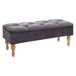 Banco Cofre de terciopelo 102x38 Banco Cofre de terciopelo 102x38 Gris