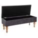 Banco Cofre de terciopelo 102x38 Banco Cofre de terciopelo 102x38 Gris