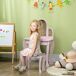 Tocador para Niño MDF, Acrílico, Pino HOMCOM Tocador para Niño MDF, Acrílico, Pino HOMCOM Rosa
