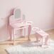 Tocador para Niño MDF, Acrílico, Pino HOMCOM Tocador para Niño MDF, Acrílico, Pino HOMCOM Rosa