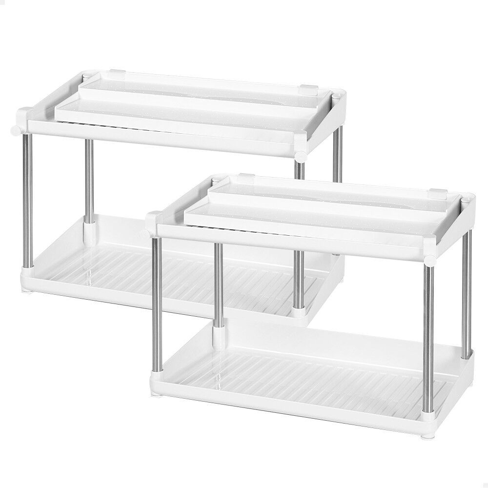 Pack 2 estanterías para especias c/dos alturas Max Home
