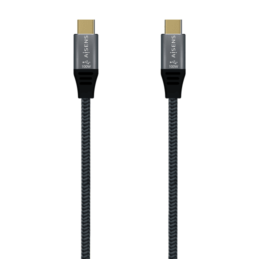 Cabo USB-C para USB-C Aisens A107-0634 Cinzento 2 m