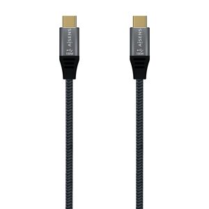 Cabo USB-C para USB-C Aisens A107-0634 Cinzento 2 m