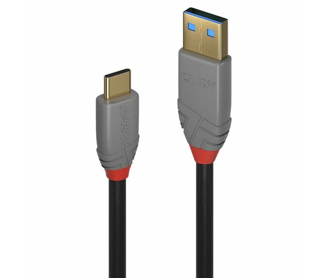 Cable usb a a usb c lindy 36911 negro antracita