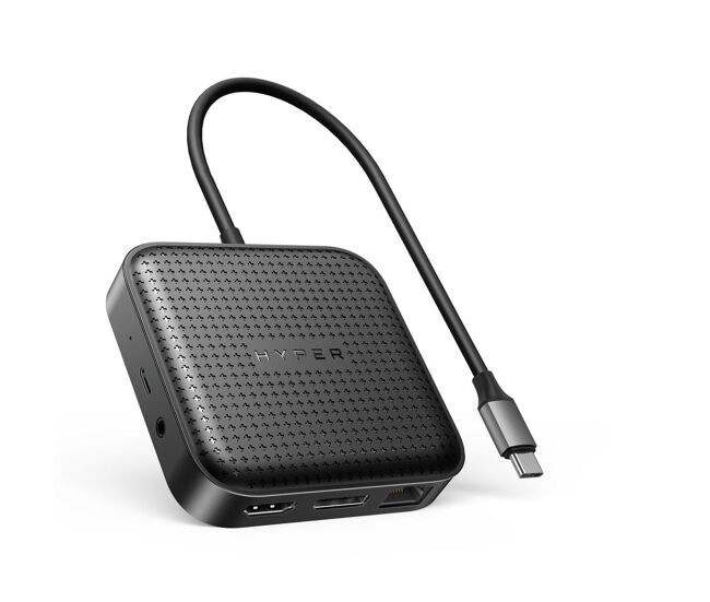 Hub usb hyper hd583-gl negro 100 w