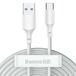 Cable USB A a USB C TZCATZJ-02 Cable USB A a USB C TZCATZJ-02 Blanco