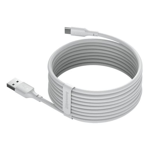 Cabo USB A para USB C Baseus TZCATZJ-02 Branco 1,5 m (2 Unidades) Cabo USB A para USB C Baseus TZCATZJ-02 Branco 1,5 m (2 Unidades)