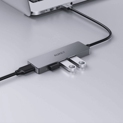 Hub USB Aukey CB-H36 AlumÃnio Hub USB Aukey CB-H36 AlumÃnio