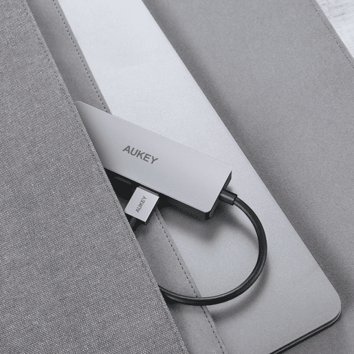 Hub USB Aukey CB-H36 AlumÃnio Hub USB Aukey CB-H36 AlumÃnio